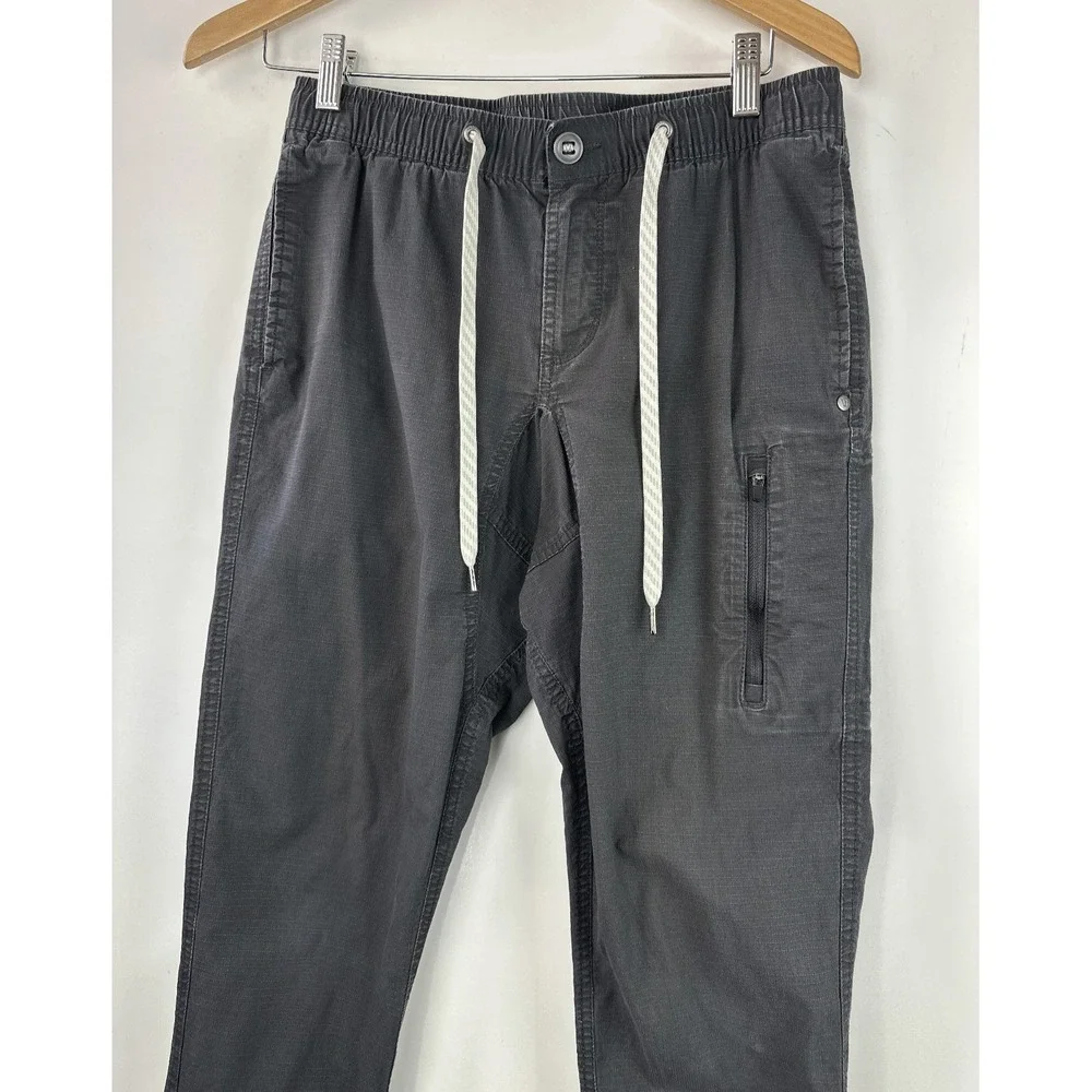 Vuori Ripstop Climber Pants Mens Medium Charcoal Grey Stretch Outdoor Trousers - Picture 3 of 13